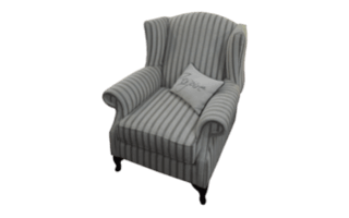 Coastal Design Furniture - one seater chair stripes