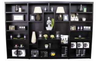 Coastal Design Furniture - Black Wall Display Unit