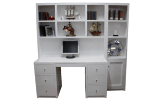 Coastal Design Furniture - White Desk Wall 