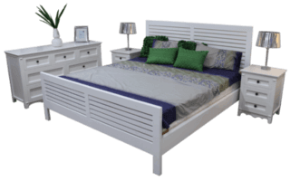 Coastal white king size bed -320x200