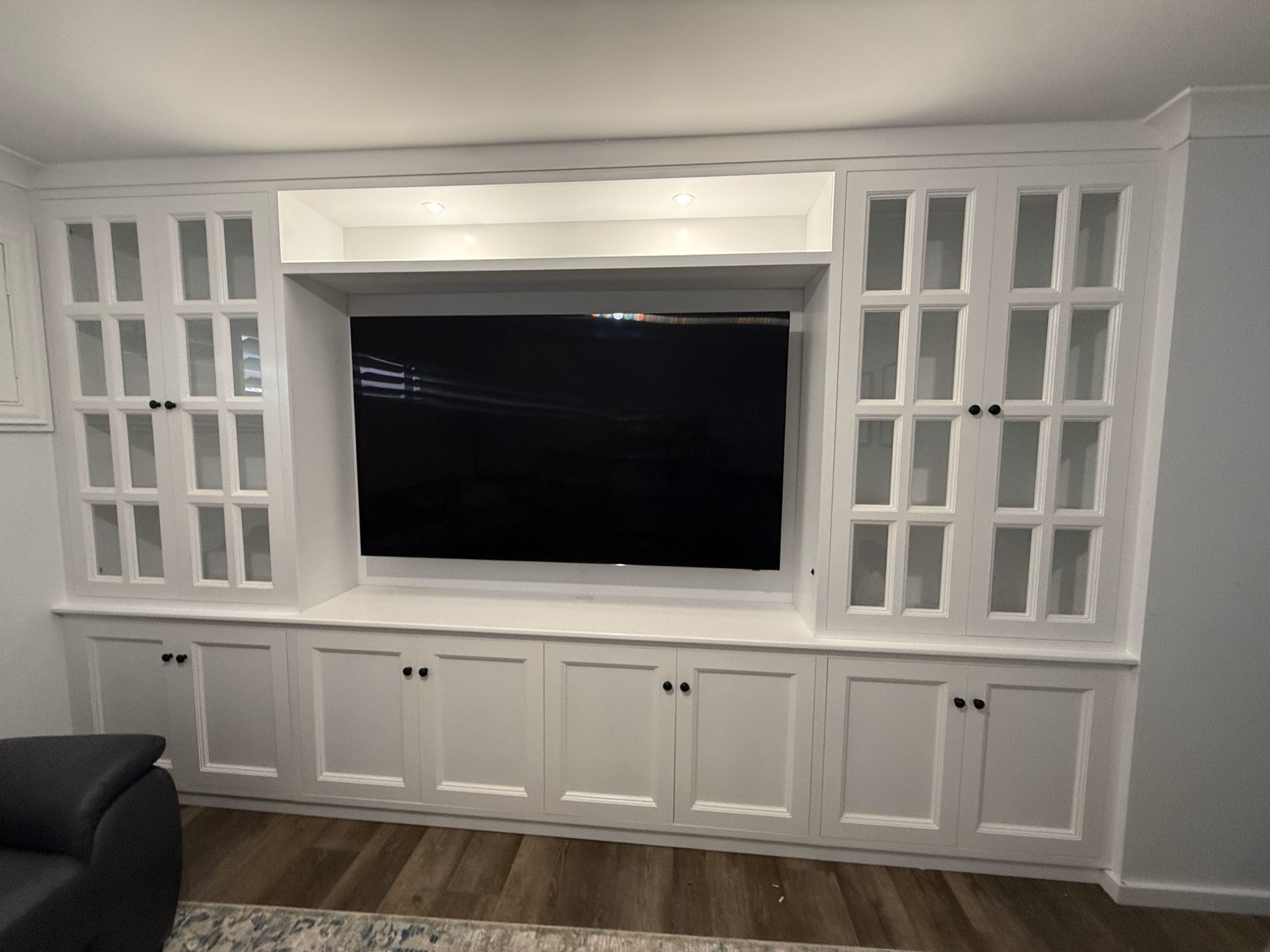 Coastal Design Furniture - Elegant White TV Wall Unit