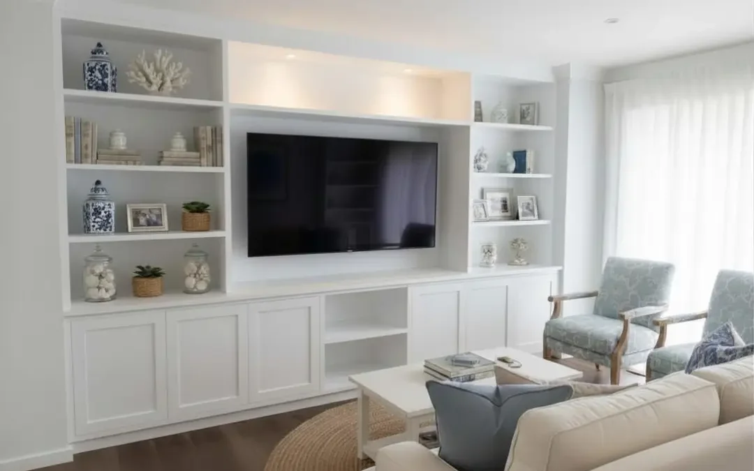 Integrating TV Units with Custom Wall Units