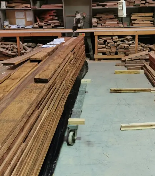 Some of the available timbers at Coastal Design Furniture.