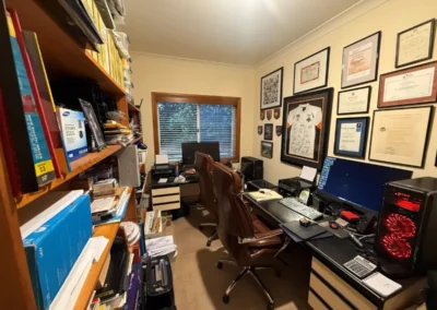 Before photo of the custom home executive office installed by Coastal Design Furniture.