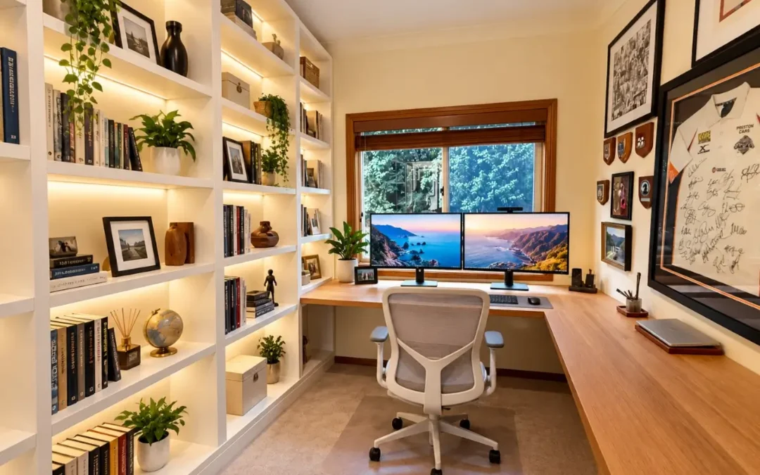 Custom Executive Home Office Furniture Erina | Desk & Wall Units