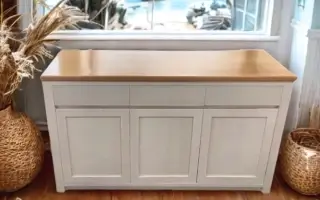 Tassie Oak whitewash Buffet built by Coastal Design Furniture.
